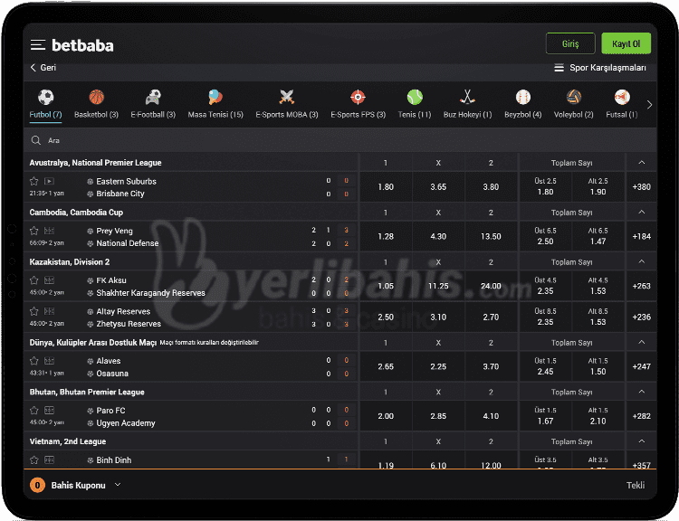 betbaba mobil canli bahis